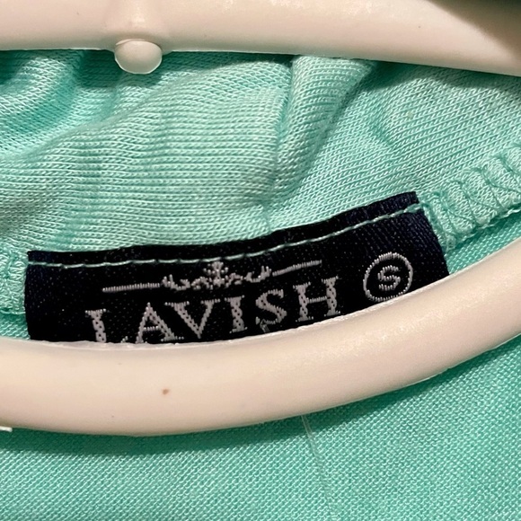 Mint Green Top With White lace Tank Size Small NEW - Picture 6 of 8